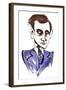 Sir Lennox Berkeley, English composer; caricature-Neale Osborne-Framed Giclee Print