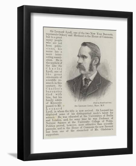 Sir Leonard Lyell-null-Framed Giclee Print