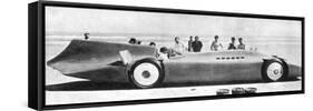 Sir Malcom Campbell (1885-194) in Bluebird, Daytona Beach, Florida, 7th March 1935 193)-null-Framed Stretched Canvas