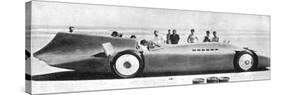 Sir Malcom Campbell (1885-194) in Bluebird, Daytona Beach, Florida, 7th March 1935 193)-null-Stretched Canvas