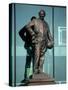 Sir Matt Busby Statue, Manchester United Football Club Stadium, Old Trafford, Manchester, England-Richardson Peter-Stretched Canvas