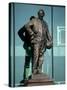 Sir Matt Busby Statue, Manchester United Football Club Stadium, Old Trafford, Manchester, England-Richardson Peter-Stretched Canvas