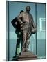 Sir Matt Busby Statue, Manchester United Football Club Stadium, Old Trafford, Manchester, England-Richardson Peter-Mounted Photographic Print