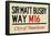 Sir Matt Busby Way M16 Manchester Sign Poster-null-Framed Poster