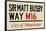 Sir Matt Busby Way M16 Manchester Sign Poster-null-Framed Poster