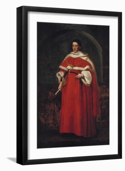 Sir Matthew Hale, KT, Chief Justice of the King's Bench, 1670-John Michael Wright-Framed Giclee Print