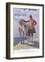 Sir Nat and the Horse: Johnny Watched Sir Nat Rub the Grey Muzzle; Stand Back and Proceed to a Minu-Newell Convers Wyeth-Framed Giclee Print