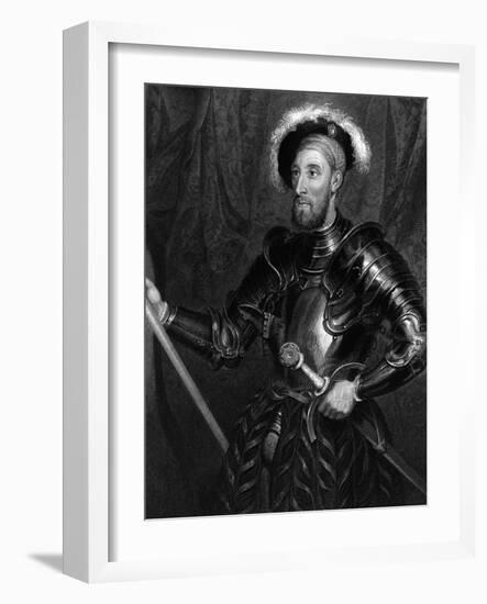 Sir Nicholas Carew-Hans Holbein the Younger-Framed Art Print