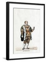 Sir Nicholas Vaux, Costume Design for Shakespeare's Play, Henry VIII, 19th Century-null-Framed Giclee Print