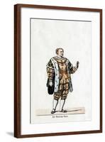 Sir Nicholas Vaux, Costume Design for Shakespeare's Play, Henry VIII, 19th Century-null-Framed Giclee Print