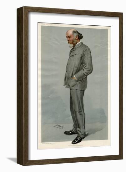 Sir Oliver Lodge, VF 1904-Leslie Ward-Framed Art Print