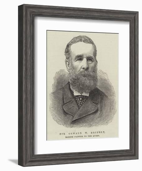Sir Oswald W Brierly, Marine Painter to the Queen-null-Framed Giclee Print