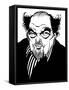 Sir Peter Hall - caricature of the English theatre and film director-Neale Osborne-Framed Stretched Canvas
