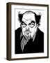 Sir Peter Hall - caricature of the English theatre and film director-Neale Osborne-Framed Giclee Print