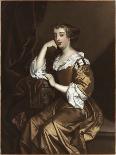 Portrait of a Lady, Three-Quarter Length, in a Brown Dress with Slashed Sleeves, 17th Century-Sir Peter Lely-Giclee Print