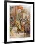 Sir Philip Sidney Jousts at Whitehall-Howard Davie-Framed Art Print