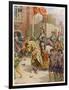 Sir Philip Sidney Jousts at Whitehall-Howard Davie-Framed Art Print