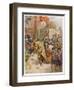 Sir Philip Sidney Jousts at Whitehall-Howard Davie-Framed Art Print