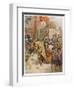 Sir Philip Sidney Jousts at Whitehall-Howard Davie-Framed Art Print