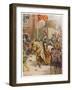 Sir Philip Sidney Jousts at Whitehall-Howard Davie-Framed Art Print