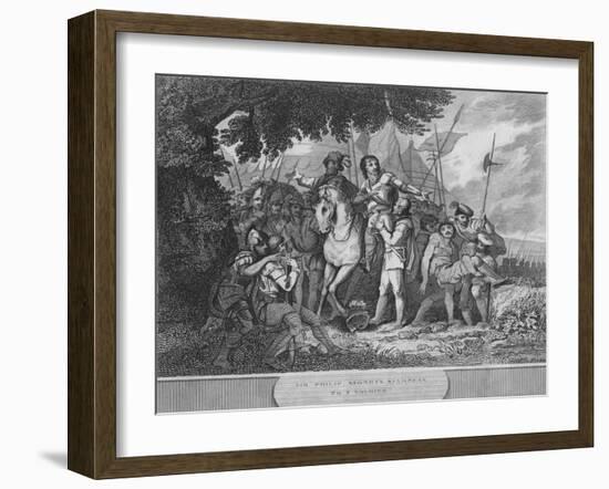 'Sir Philip Sidney's Kindness to a Soldier', 1815-Unknown-Framed Giclee Print