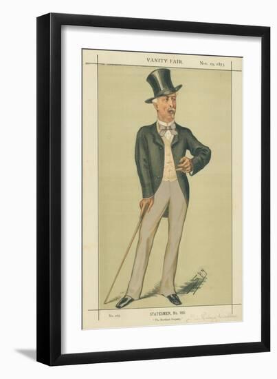 Sir Richard Wallace, the Hertford Property, 29 November 1873, Vanity Fair Cartoon-Sir Leslie Ward-Framed Giclee Print