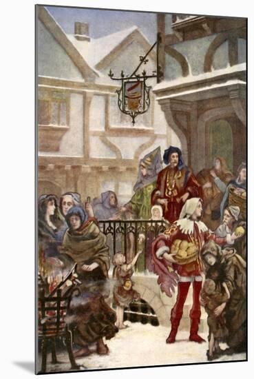 Sir Richard Whittington Distibuting Charity-Henrietta Rae-Mounted Giclee Print