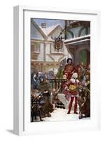 Sir Richard Whittington Distributing Charity-Henrietta Rae-Framed Giclee Print