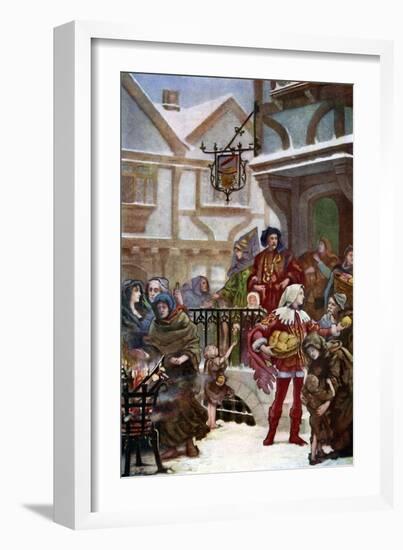 Sir Richard Whittington Distributing Charity-Henrietta Rae-Framed Giclee Print