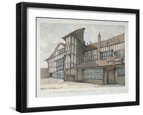 Sir Richard Whittington's House, Milton Street, City of London, 1800-Samuel Ireland-Framed Giclee Print