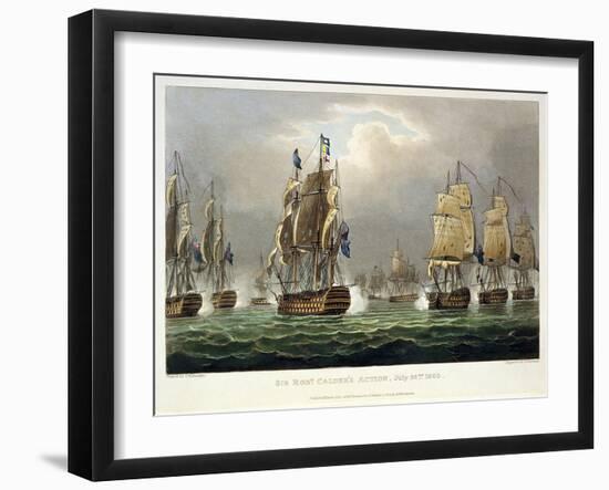 Sir Robert Calder's Action, July 22nd 1805-Thomas Whitcombe-Framed Giclee Print