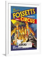 Sir Robert Fossett's Mammoth Jungle Circus-null-Framed Art Print