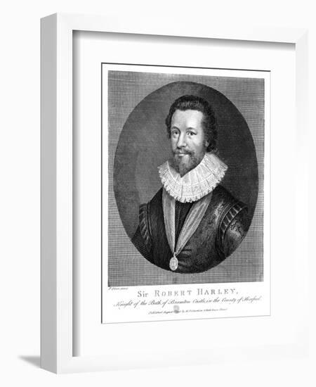 Sir Robert Harley-Peter Oliver-Framed Art Print