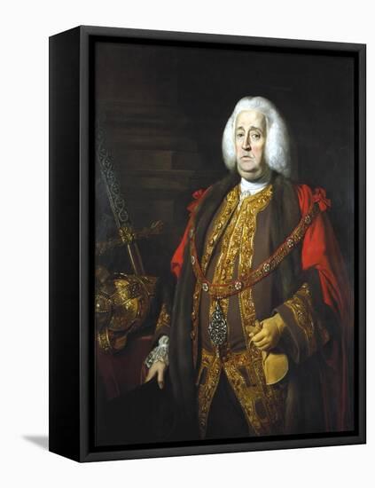 Sir Robert Kite, Lord Mayor 1766, C 1766-Nathaniel Dance-Holland-Framed Stretched Canvas