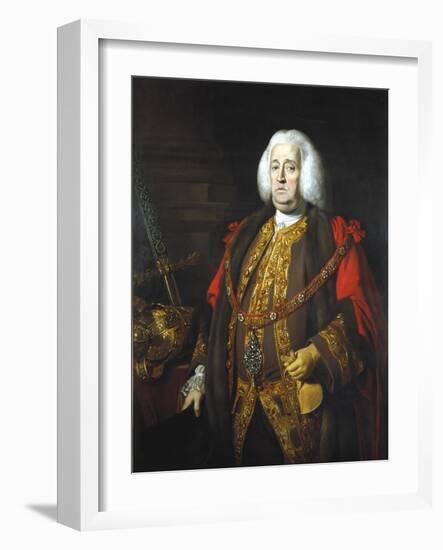 Sir Robert Kite, Lord Mayor 1766, C 1766-Nathaniel Dance-Holland-Framed Giclee Print