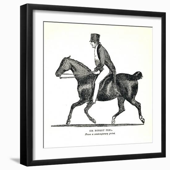 Sir Robert Peel, (1788-1850), British Conservative Statesman, 1893-null-Framed Giclee Print