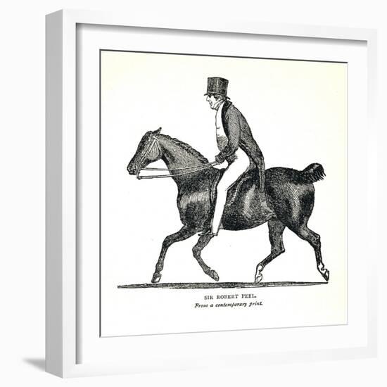 Sir Robert Peel, (1788-1850), British Conservative Statesman, 1893-null-Framed Giclee Print