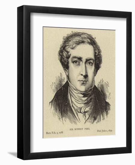 Sir Robert Peel-null-Framed Giclee Print