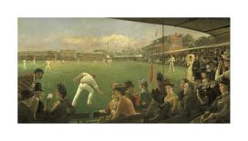 Imaginary Cricket Match, England versus Australia, 1886-Sir Robert Staples-Framed Premium Giclee Print