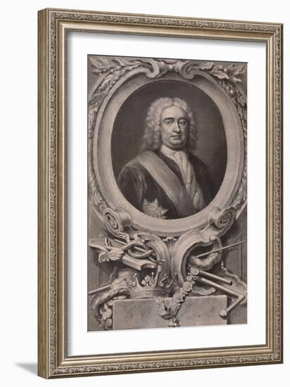 Sir Robert Walpole, English statesman and Prime Minister, c1746 (1894)-Jacobus Houbraken-Framed Giclee Print