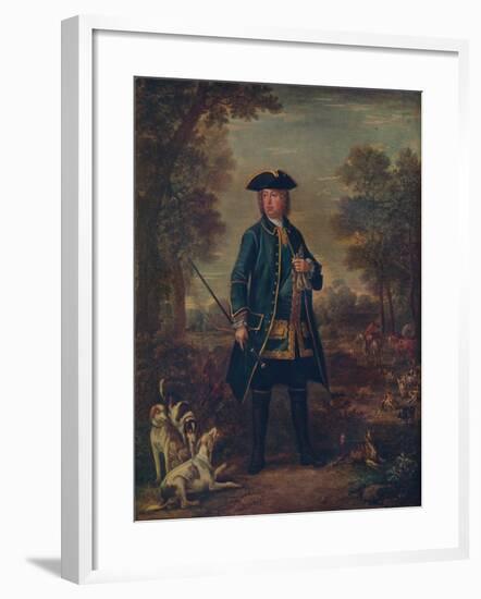 'Sir Robert Walpole wth Hounds', c18th century-John Wooton-Framed Giclee Print