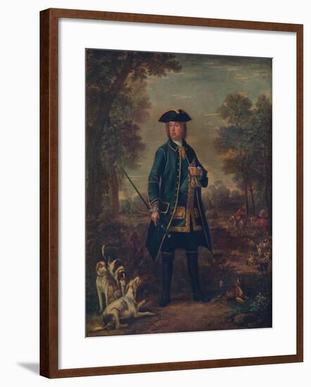 'Sir Robert Walpole wth Hounds', c18th century-John Wooton-Framed Giclee Print