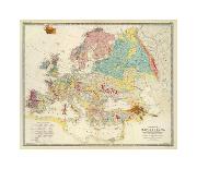 Geological Map of Europe, c.1856-Sir Roderick Impey Murchison-Stretched Canvas