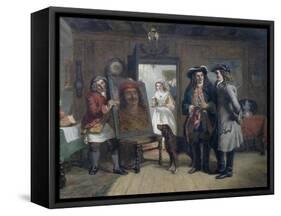 Sir Roger De Coverley and Addison with 'The Saracen's Head' - a Scene from the Spectator, 1867-William Powell Frith-Framed Stretched Canvas