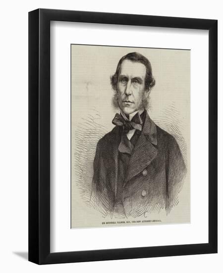 Sir Roundell Palmer, MP, the New Attorney-General-null-Framed Giclee Print