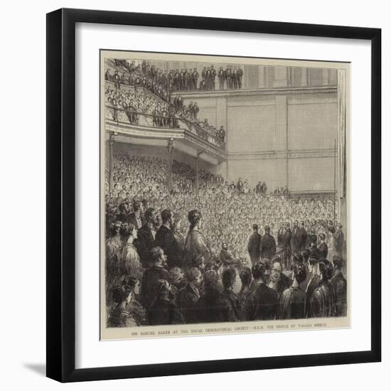 Sir Samuel Baker at the Royal Geographical Society, Hrh the Prince of Wales's Speech-Godefroy Durand-Framed Giclee Print