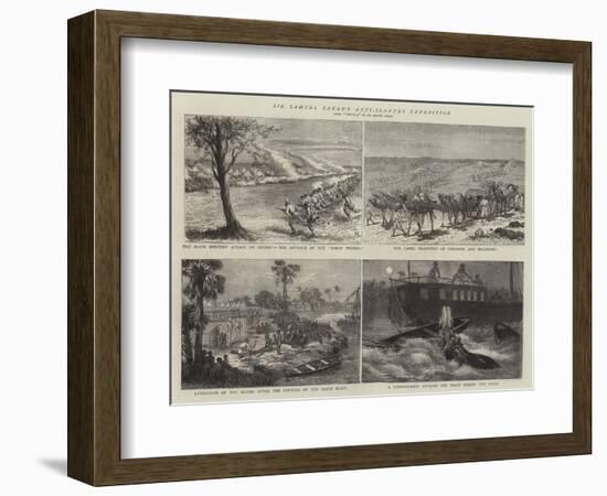 Sir Samuel Baker's Anti-Slavery Expedition-Godefroy Durand-Framed Giclee Print