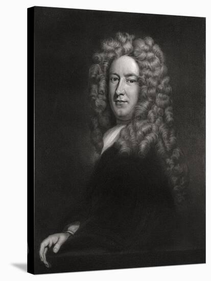 Sir Samuel Garth, English Physician and Poet C1705-1710-Godfrey Kneller-Stretched Canvas