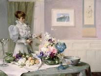 The Flower Arranger-Sir Samuel Henry William Llewelyn-Framed Giclee Print