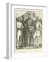 Sir Samuel White Baker, Edwin Higginbottom, Lieutenant Baker, Lieut Col Abd El-Kader-null-Framed Giclee Print